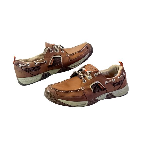 Sperry Top-Sider Men\'s Brown Leather Boat Shoes Size 10 main image 6